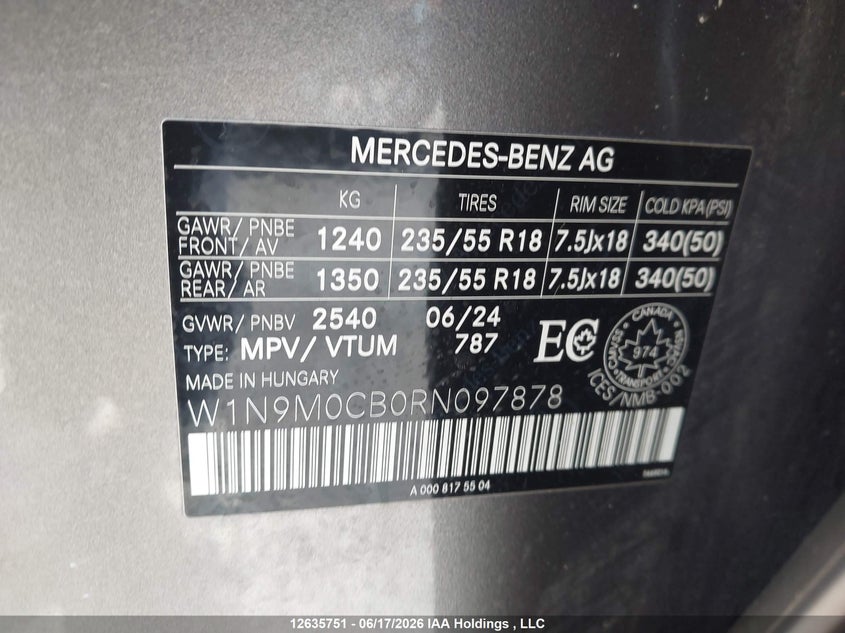 2024 MERCEDES-BENZ EQB 250+ - zdjęcie 9