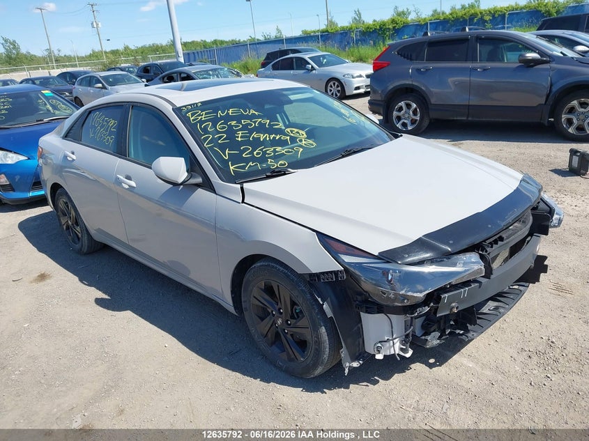 2022 Hyundai Elantra Preferred Ivt With Sun And Tech Package
