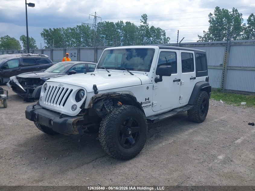 2015 Jeep Wrangler, Удар спереди, IAAI, VIN 1C4BJWDG9FL721523 — фото 2