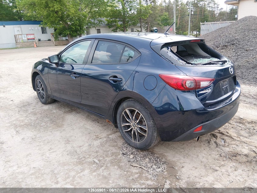 Vin: 3mzbm1k75fm180673, lot: 3036472, mazda mazda3 20153