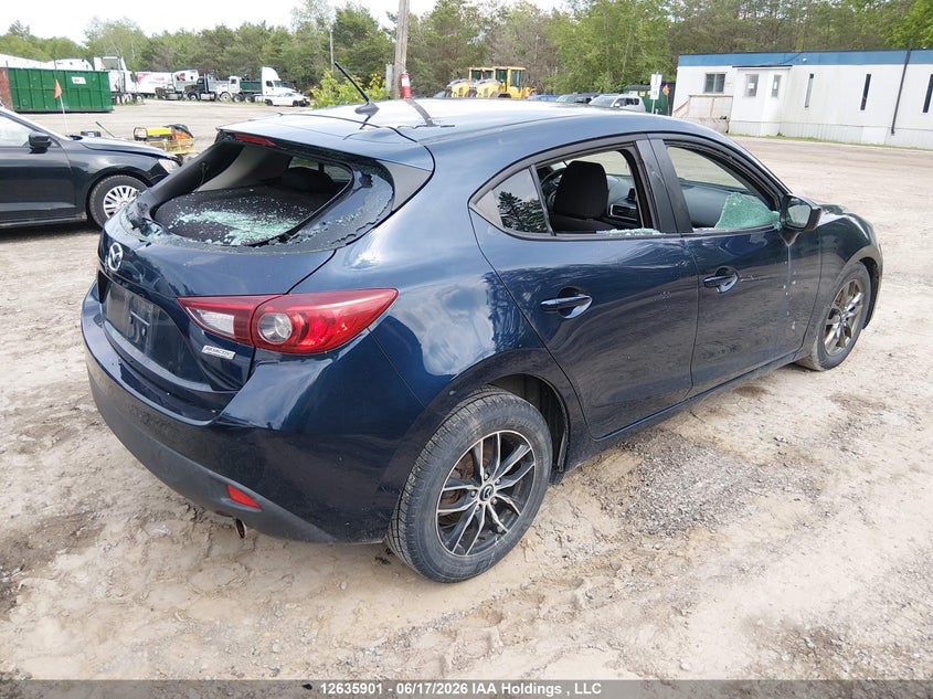Vin: 3mzbm1k75fm180673, lot: 3036472, mazda mazda3 20154