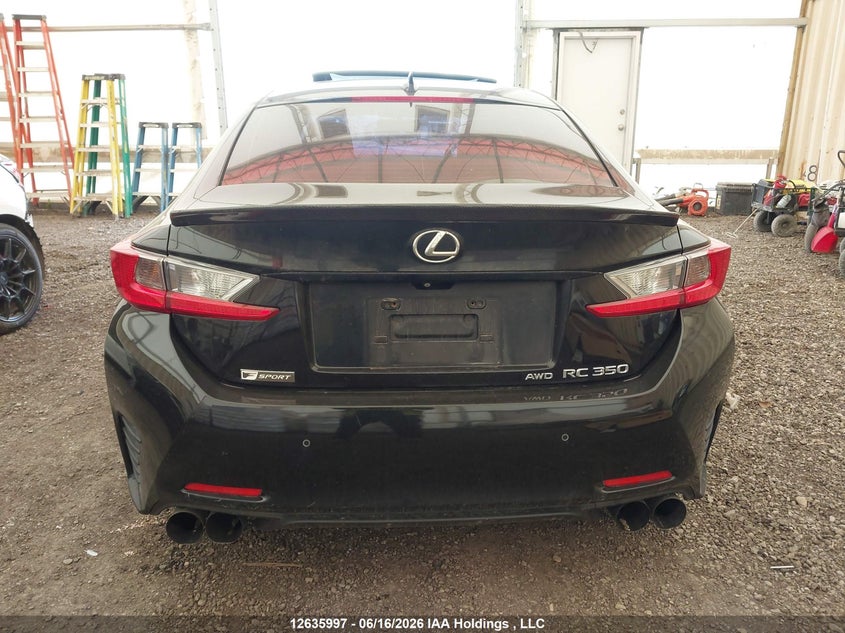 2015 Lexus Rc 350 VIN: JTHSE5BC1F5001943 Lot: 12635997
