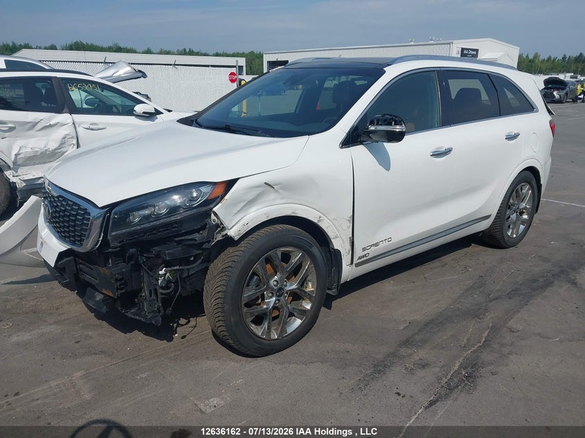 Vin: 5xypkda52kg443600, lot: 3036739, kia sorento 20192