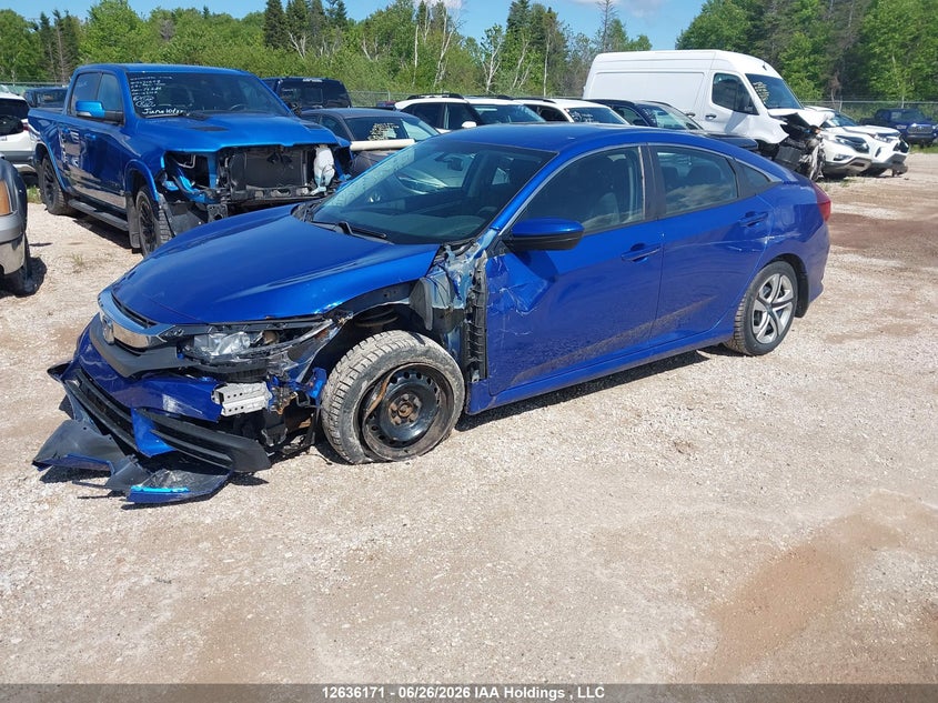 Vin: 2hgfc2f50hh019463, lot: 3036748, honda civic lx 20172