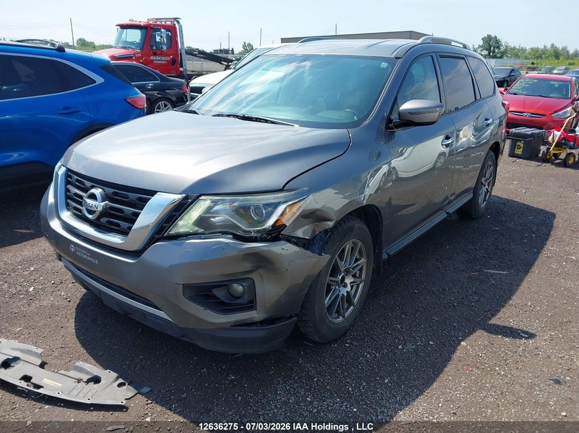 2017 Nissan Pathfinder, Удар спереду, IAAI, VIN 5N1DR2MM1HC690704 — фото 2