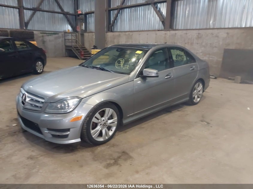 2012 Mercedes-Benz C-Class VIN: WDDGF8BB2CA685195 Lot: 12636354