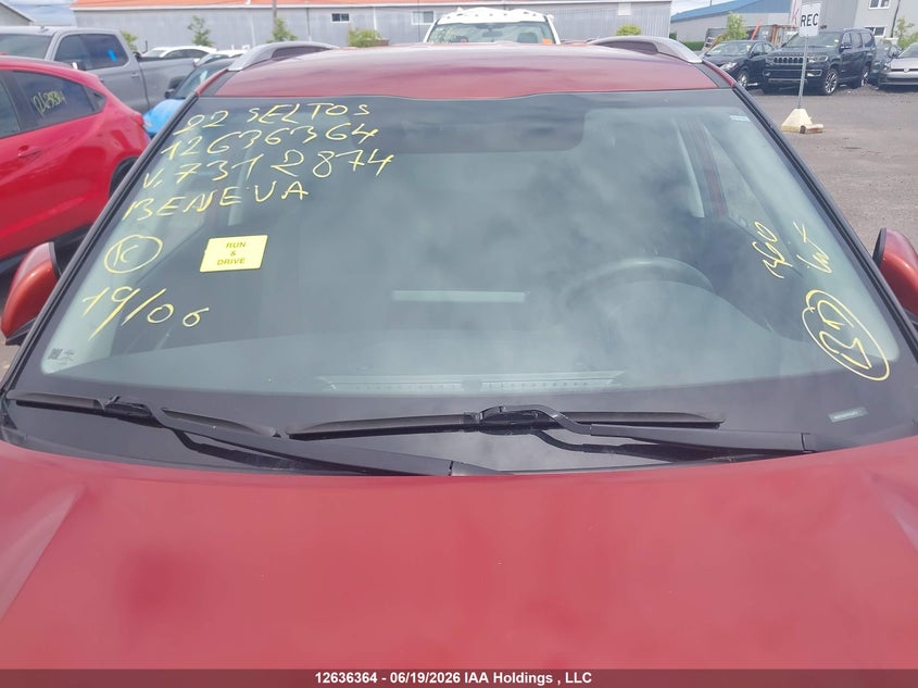 2022 Kia Seltos Lx VIN: KNDEPCAA7N7312874 Lot: 12636364