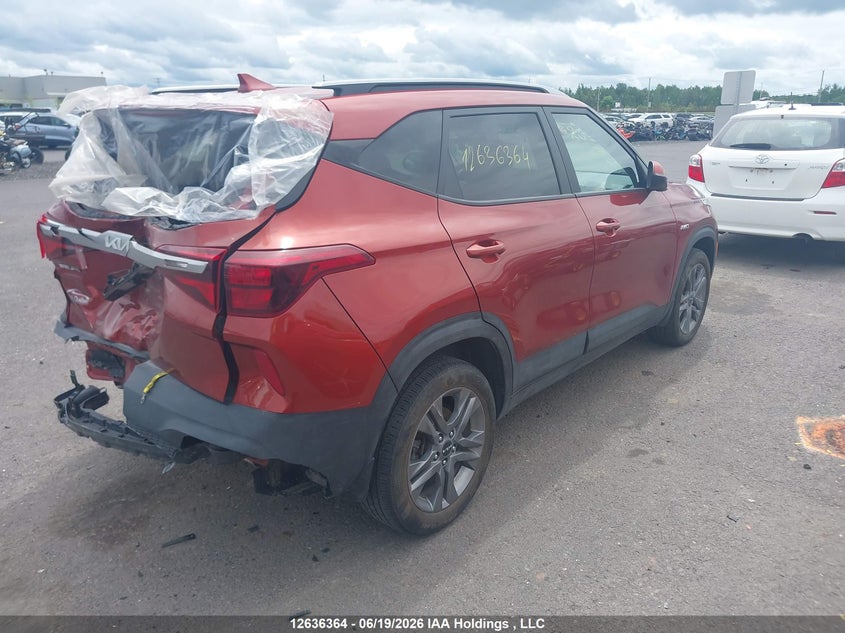 2022 Kia Seltos Lx VIN: KNDEPCAA7N7312874 Lot: 12636364