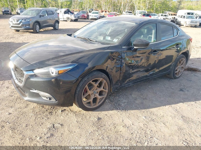 Vin: 3mzbn1w38jm242306, lot: 3036973, mazda 3 grand touring 20182