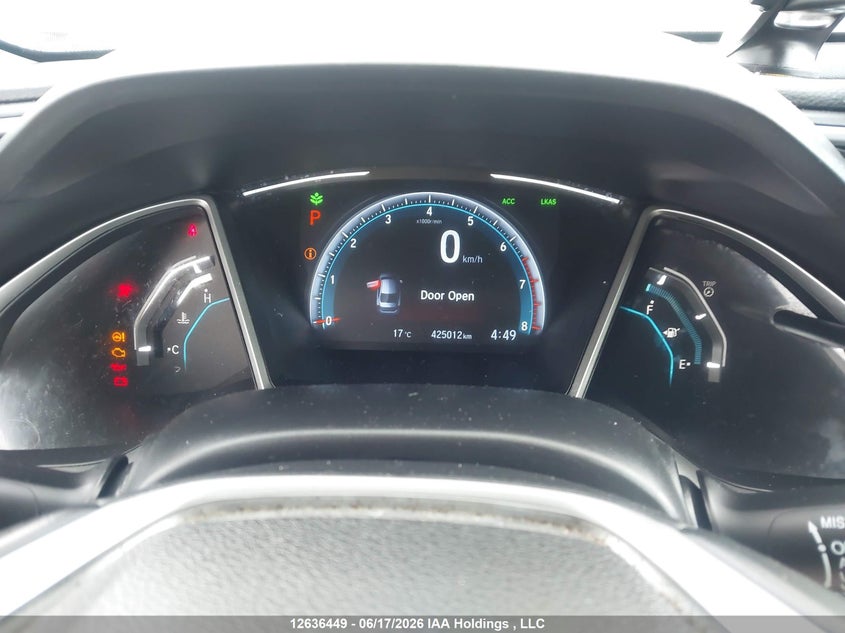 2019 HONDA CIVIC SEDAN 1.5L I4 FI DOHC 16V NF4