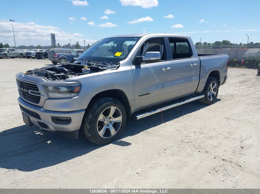 2019 RAM 1500, Front, IAAI, VIN 1C6SRFLT5KN814388 — photo 2