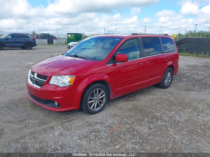 2015 Dodge Caravan, Rear, IAAI, VIN 2C4RDGBG7FR669489 — photo 2