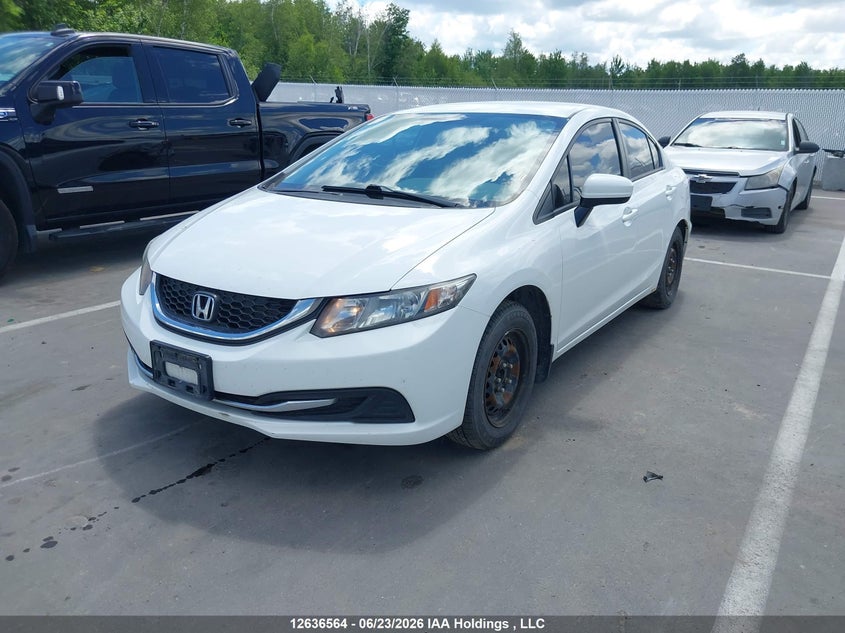 2014 Honda Civic, Удар сзади, IAAI, VIN 2HGFB2F45EH017908 — фото 2