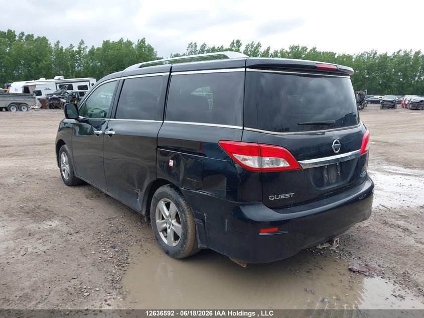 Vin: jn8ae2kp2c9033307, lot: 3037210, nissan quest s/sv/sl/le 20123
