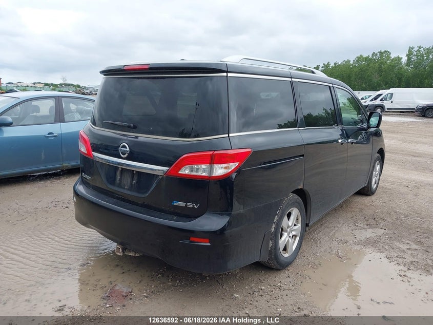 Vin: jn8ae2kp2c9033307, lot: 3037210, nissan quest s/sv/sl/le 20124