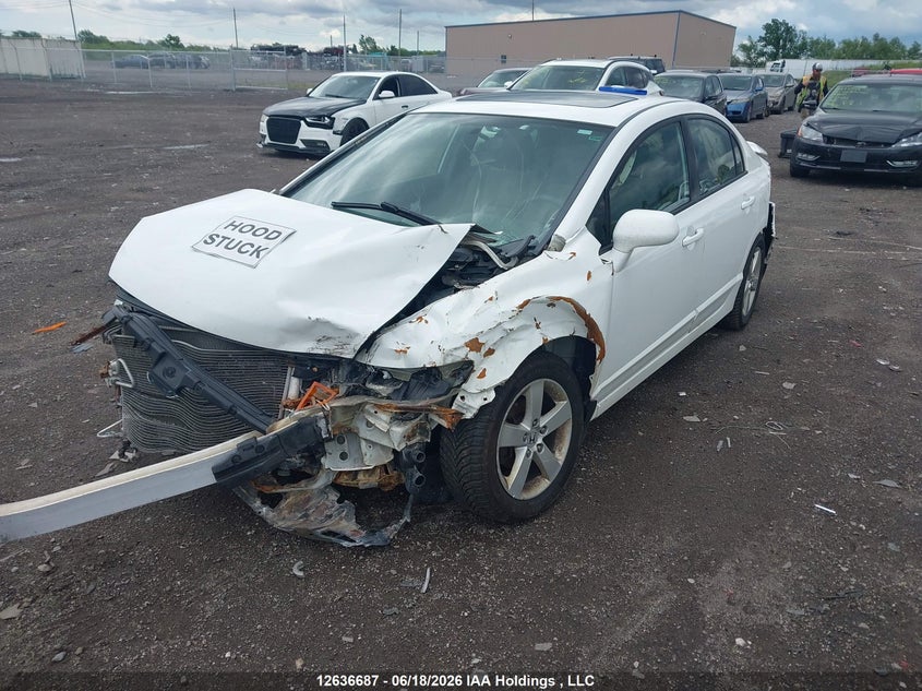 2007 Honda Civic, Front, IAAI, VIN 2HGFA16837H028120 — photo 2