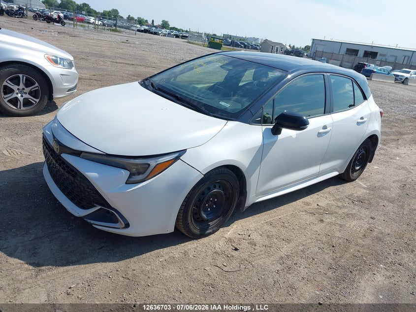 2023 Toyota Corolla, Right Front, IAAI, VIN JTNK4MBE0P3200328 — photo 2