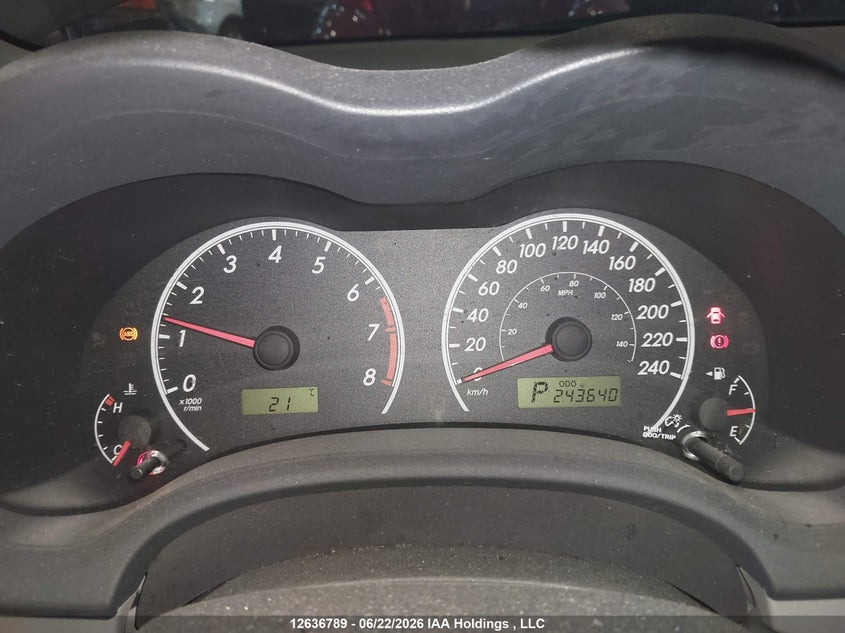 2013 TOYOTA COROLLA SEDAN 1.8L I-4 DOHC, VVT, 132HP
