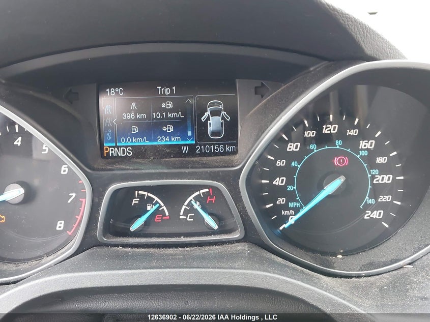 2015 FORD ESCAPE SPORT UTILITY VEHICLE 1.6L I-4 DI, DOHC, VVT, TURBO, 173HP