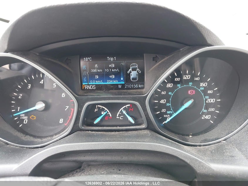 2015 FORD ESCAPE SPORT UTILITY VEHICLE 1.6L I-4 DI, DOHC, VVT, TURBO, 173HP