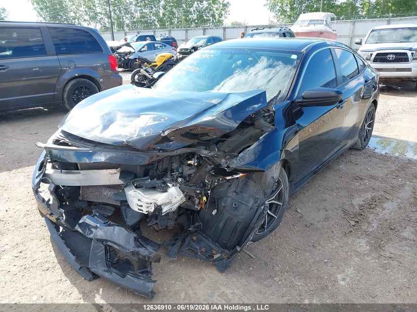 2017 Honda Civic Lx, Front, IAAI, VIN 2HGFC2F51HH004101 — photo 2
