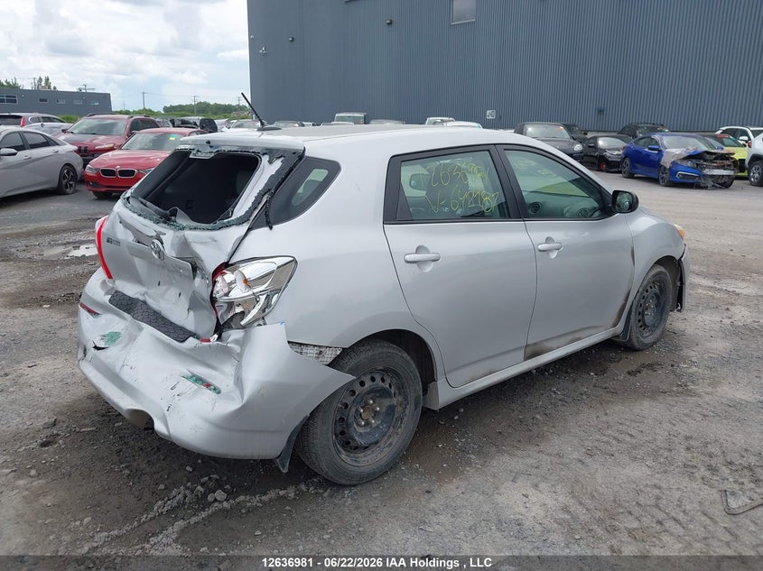 Vin: 2t1ku4ee5bc642487, lot: 3037630, toyota corolla matrix 20114