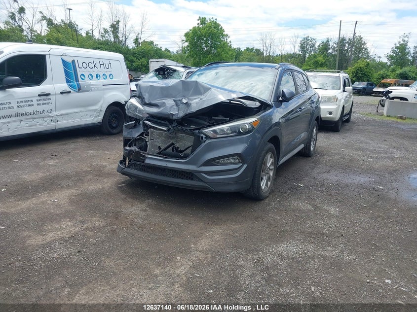 2018 Hyundai Tucson, Удар спереду, IAAI, VIN KM8J3CA48JU714317 — фото 2
