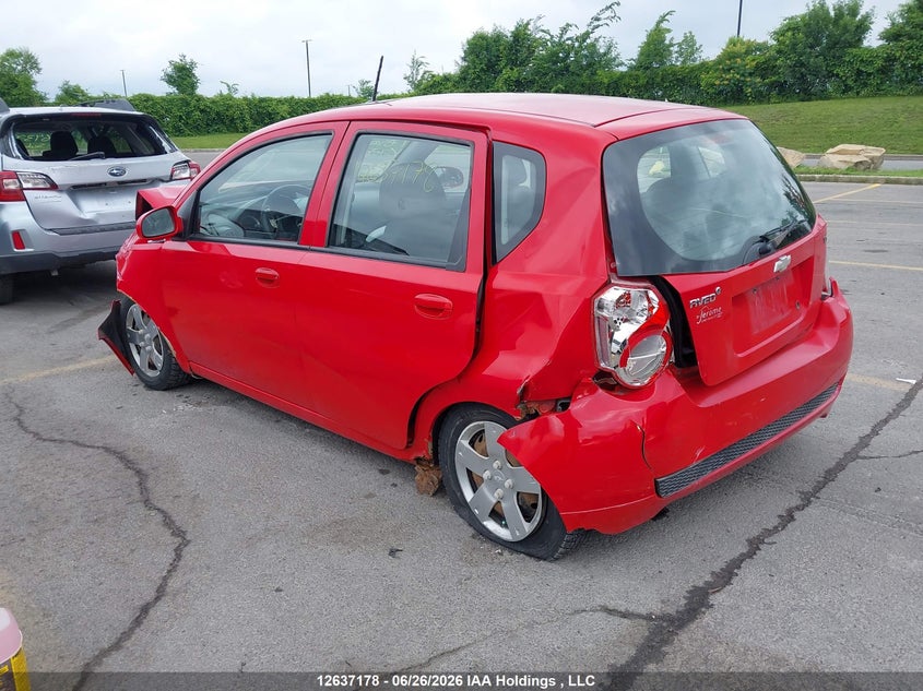 2011 CHEVROLET AVEO HATCHBACK 1.6L I-4 DOHC, VVT, 108HP