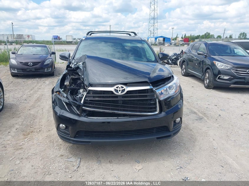 2016 Toyota Highlander Limited VIN: 5TDDKRFH8GS340498 Lot: 12637187