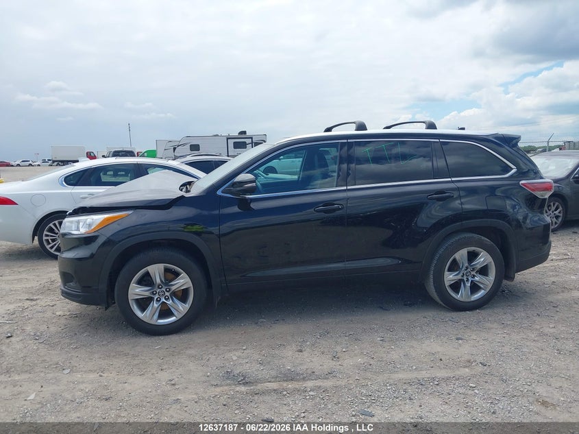 2016 Toyota Highlander Limited VIN: 5TDDKRFH8GS340498 Lot: 12637187