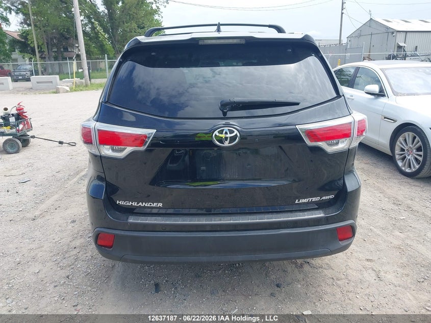 2016 Toyota Highlander Limited VIN: 5TDDKRFH8GS340498 Lot: 12637187