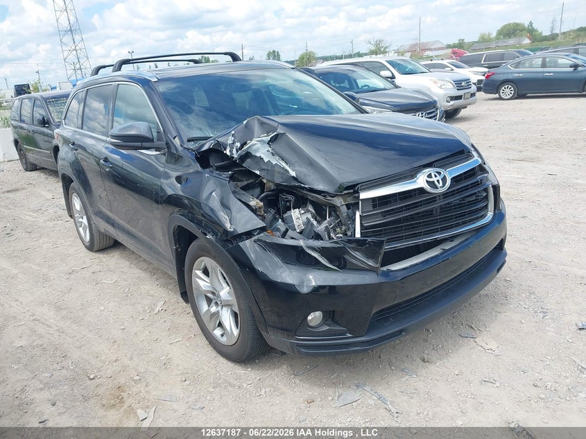 2016 Toyota Highlander Limited VIN: 5TDDKRFH8GS340498 Lot: 12637187