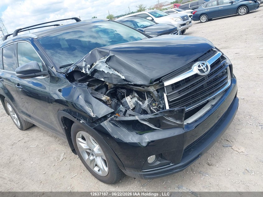 2016 Toyota Highlander Limited VIN: 5TDDKRFH8GS340498 Lot: 12637187