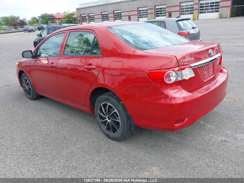 Vin: 2t1bu4ee1dc035067, lot: 3037853, toyota corolla 20133