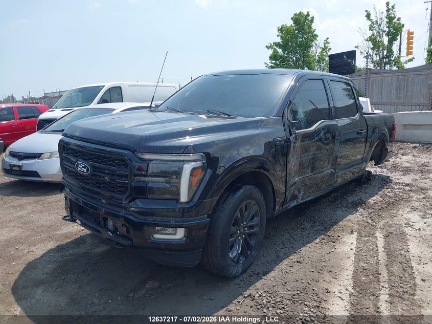 2024 Ford F-150 Lariat, Левый бок, IAAI, VIN 1FTFW5L82RFB63086 — фото 2