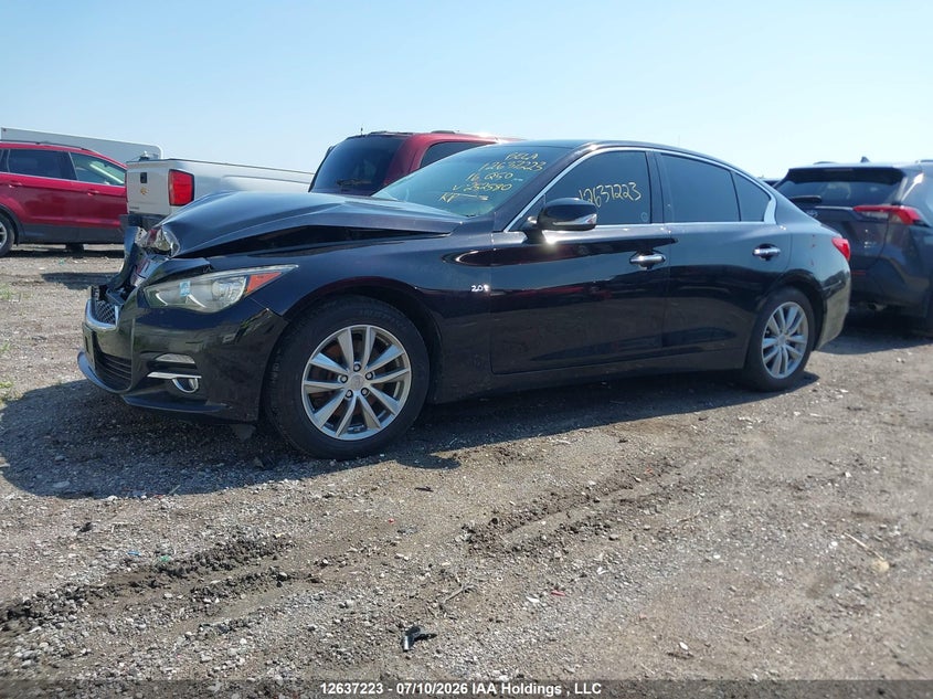 2016 Infiniti Q50, Удар спереду, IAAI, VIN JN1CV7AR5GM252580 — фото 2