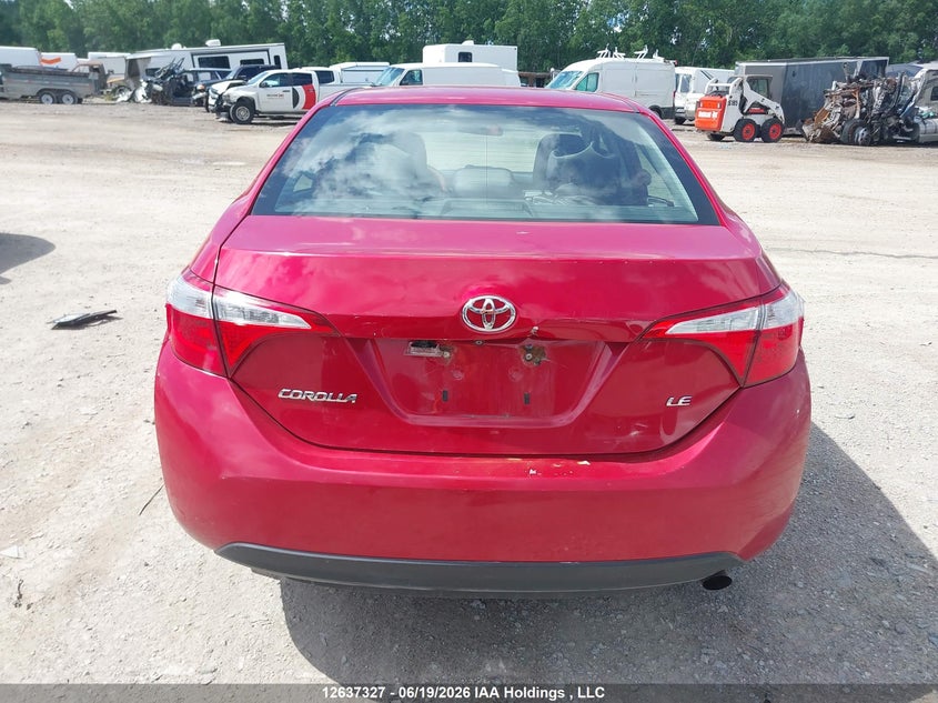 2015 TOYOTA COROLLA SEDAN 1.8L I-4 DOHC, VVT, 132HP