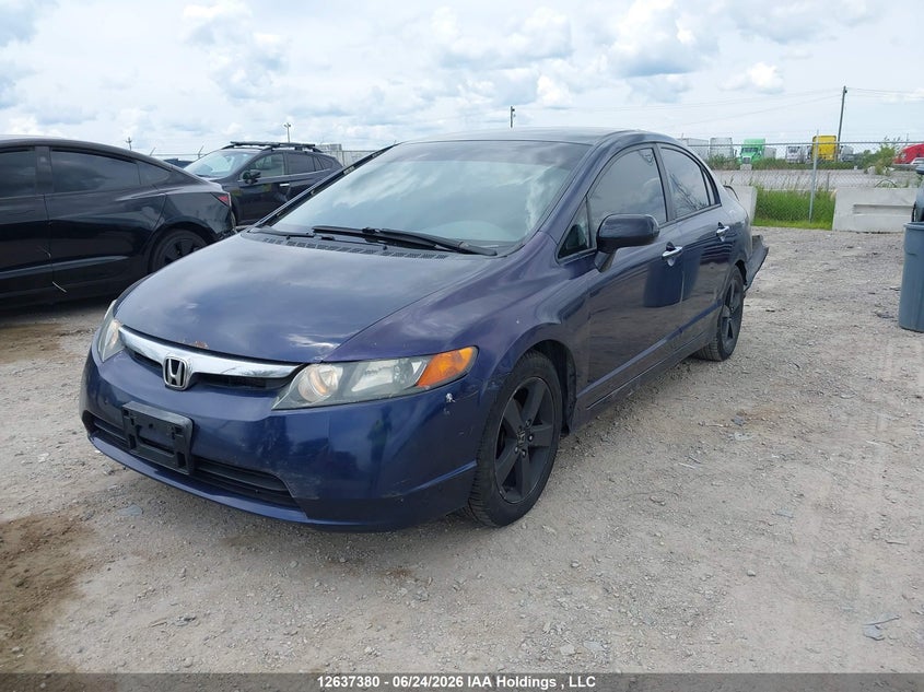 2007 Honda Civic, Удар ззаду, IAAI, VIN 2HGFA16327H009613 — фото 2