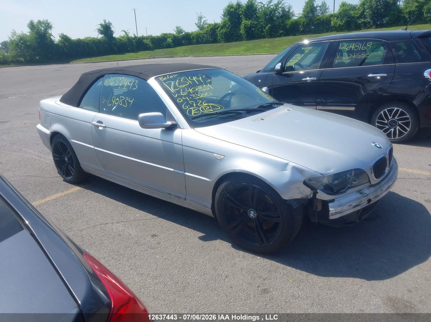 2004 BMW 3ER CABRIO 3.0L I-6 DOHC, VVT, 235HP