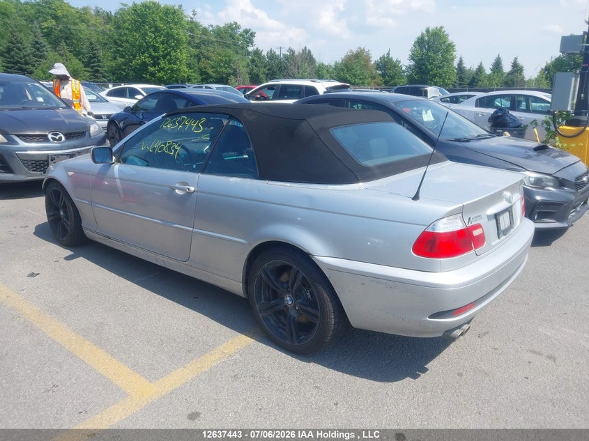 2004 BMW 3ER CABRIO 3.0L I-6 DOHC, VVT, 235HP