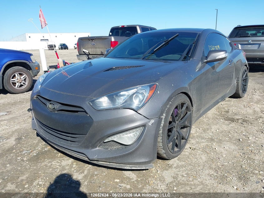 Vin: kmhhu6kj1du090902, lot: 3038300, hyundai genesis coupe 3.8l 20132