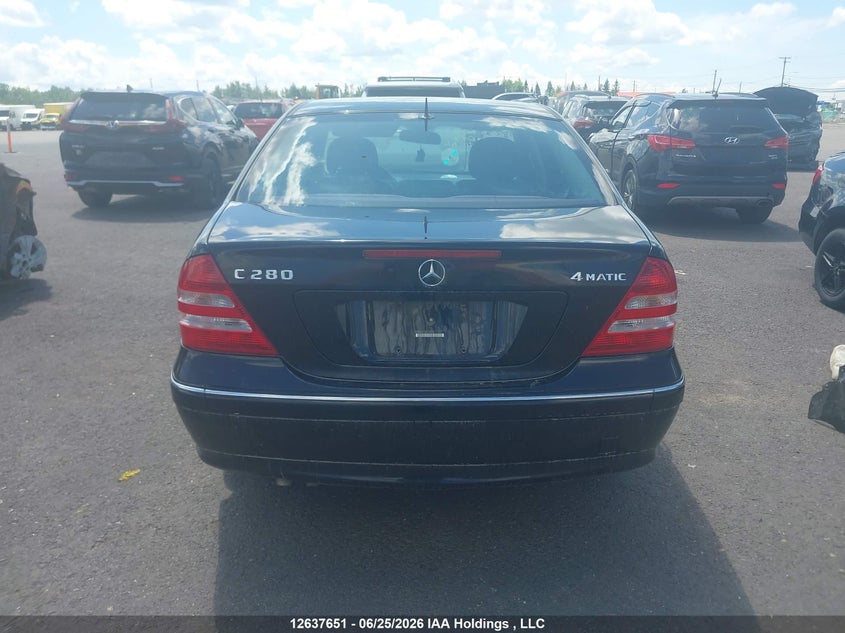 2006 Mercedes-Benz C 280 4Matic/Elegance 4Matic VIN: WDBRF92JX6F740613 Lot: 12637651