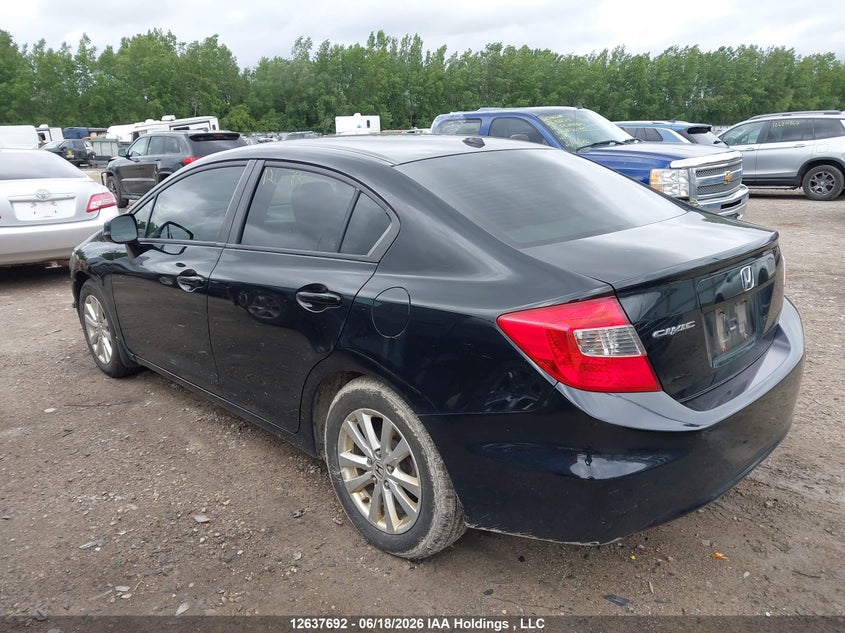 Vin: 2hgfb2f99ch121651, lot: 3038379, honda civic exl 20123