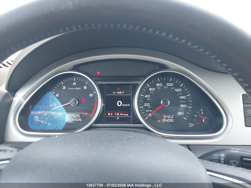 2015 AUDI Q7 SPORT UTILITY VEHICLE 3.0L V-6 DI, DOHC, VVT, SUPERCHARGER, 280HP