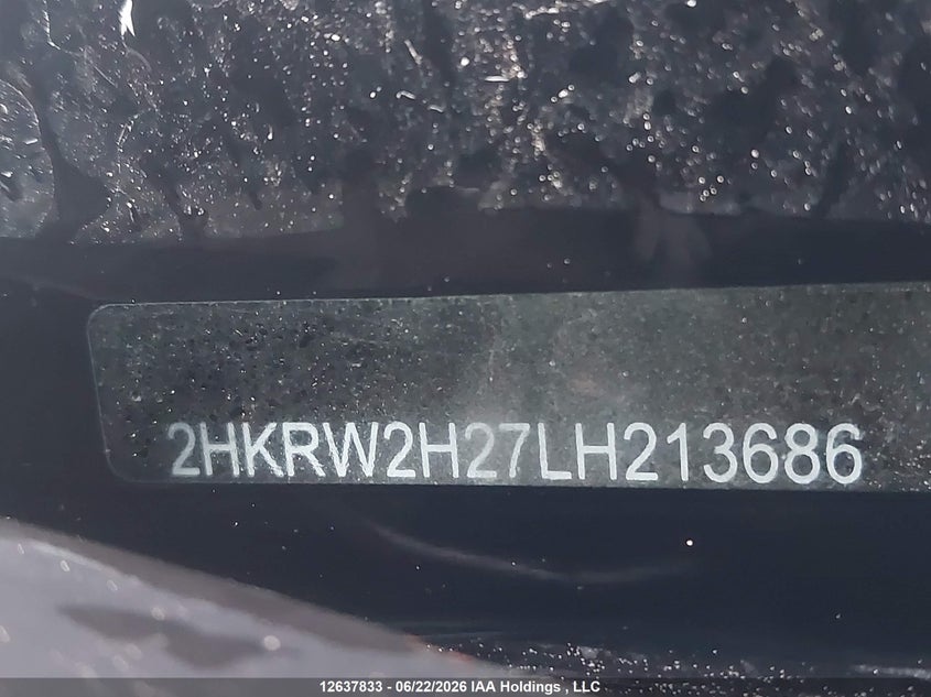 2020 Honda Cr-V VIN: 2HKRW2H27LH213686 Lot: 12637833