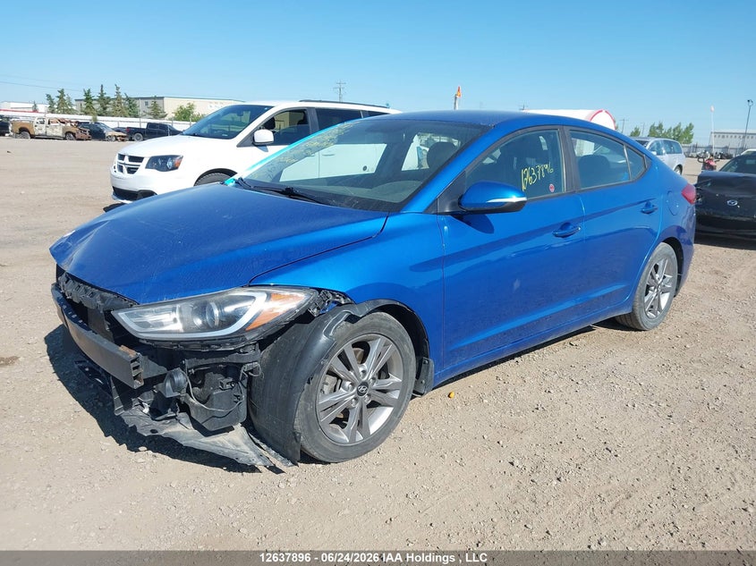 2018 Hyundai Elantra Gl, Удар спереди, IAAI, VIN KMHD84LF1JU601862 — фото 2