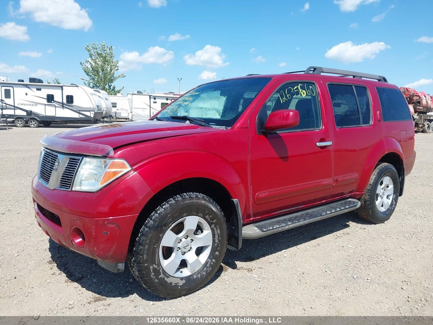 2007 Nissan Pathfinder, Удар спереди, IAAI, VIN 5N1AR18W37C602016 — фото 2