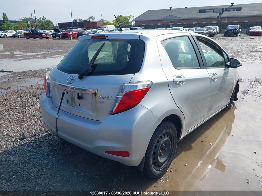 Vin: jtdktud39cd518665, lot: 3038771, toyota yaris 20124