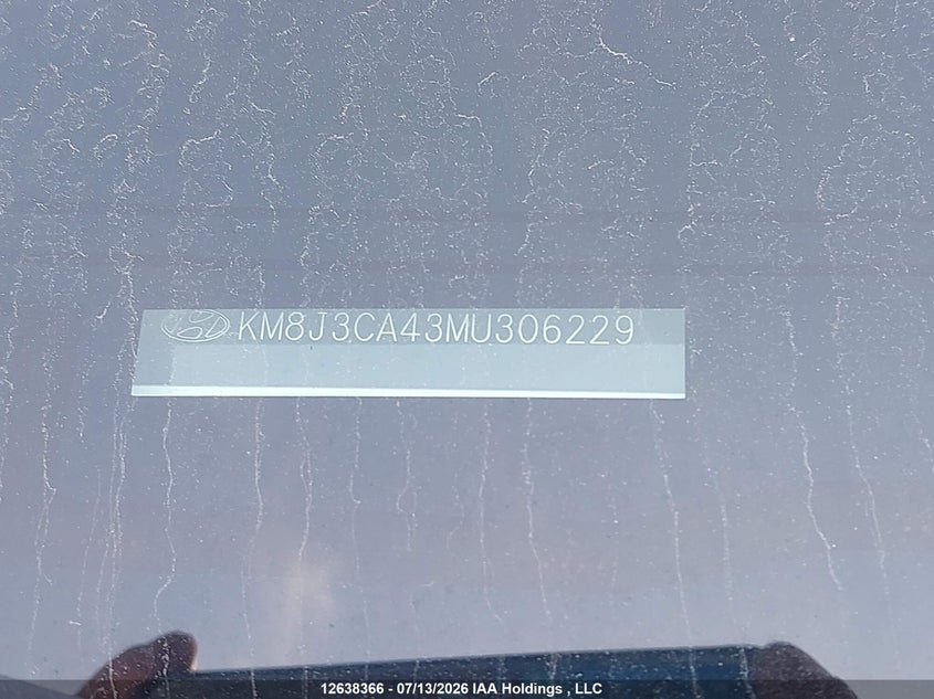 2021 Hyundai Tucson Preferred Awd With Sun And Leather Package VIN: KM8J3CA43MU306229 Lot: 12638366