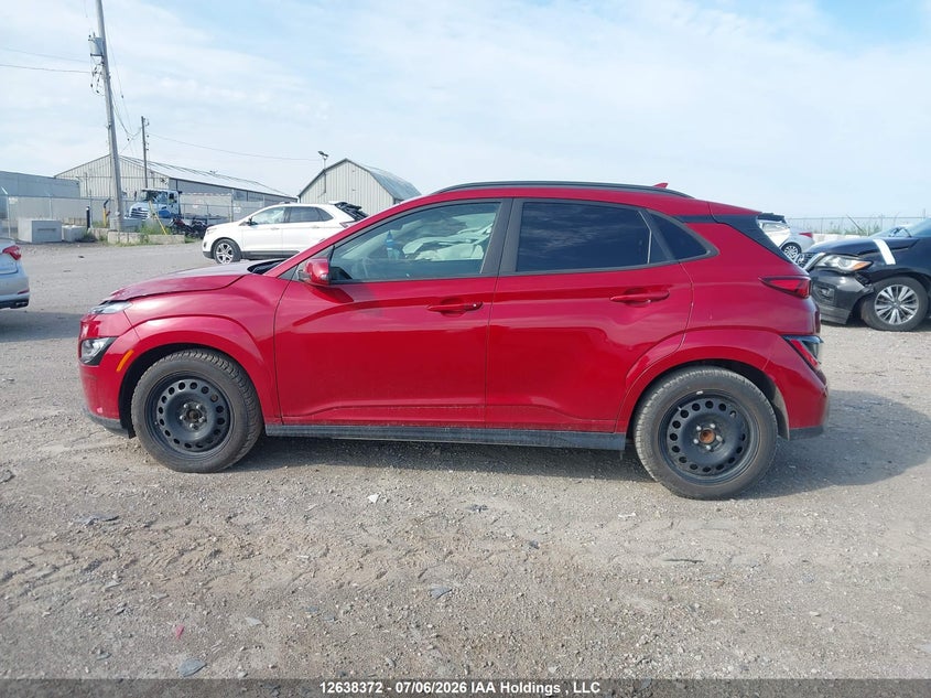 2022 Hyundai Kona Sel VIN: KM8K33AGXNU156717 Lot: 12638372